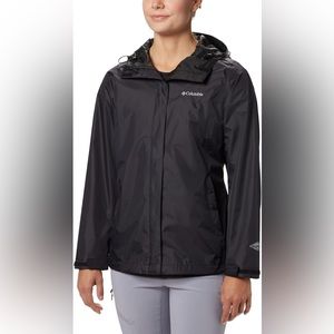Columbia Women's Arcadia Ii Jacket - Black Raincoat - Waterproof - Omnitech